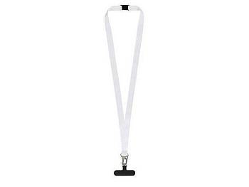 Ланъярд 2,5 см под сублимацию с большим карабином, замком обрыва и узким держателем для телефона из ПЭ