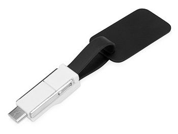 Зарядный кабель 3-в-1 "Charge-it", черный Зарядный кабель 3-в-1 "Charge-it", черный