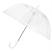Зонт-трость Klar с прозрачным куполом, белый 