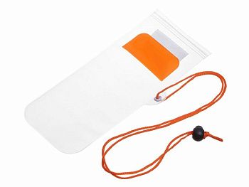 Влагостойкий чехол "Repel", оранжевый/прозрачный