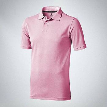 Calgary мужская футболка-поло с коротким рукавом, light pink