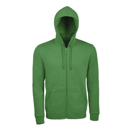 Толстовка мужская на молнии с капюшоном STONE, белый, XS, 50% хлопок, 50% полиэстер