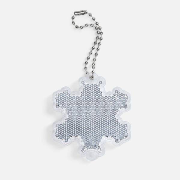 Пешеходный светоотражатель с цепочкой «Снежинка»