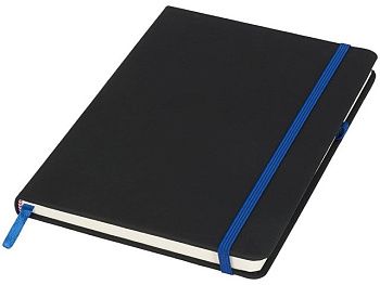 Блокнот Noir среднего размера, черный/синий Блокнот Noir среднего размера, черный/синий