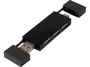 Mulan Двойной USB 2.0-хаб, черный Mulan Двойной USB 2.0-хаб, черный