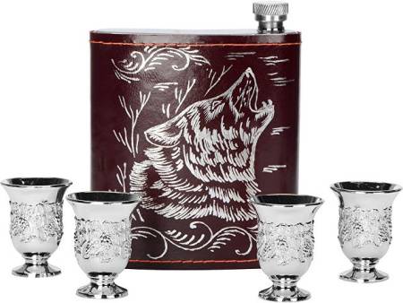 Набор «Подарочный», бордовый/золотистый, серебристый