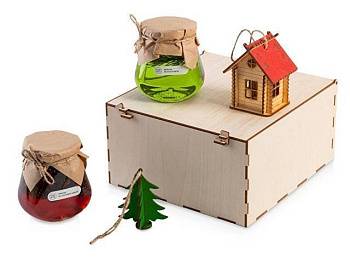Подарочный набор «Decoration Deluxe» 2.0 с двумя видами варенья, натуральный Подарочный набор «Decoration Deluxe» 2.0 с двумя видами варенья, натуральный