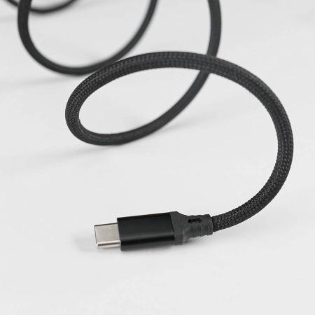 Кабель COIL магнитный для зарядки и передачи данных, 100Вт, 480Мб/с, нейлоновая оплетка, черный