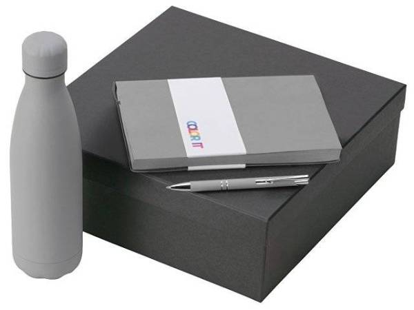 Подарочный набор "Color it" с блокнотом, металлической ручкой и термобутылкой
