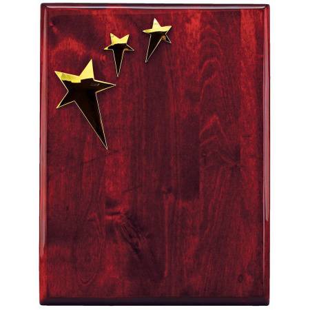 Плакетка, 22,8х30,5х2,9 см, дерево, металл, лазерная гравировка