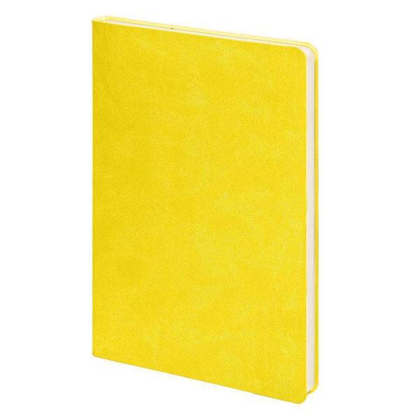 Бизнес-блокнот "Funky", 130*210 мм, голубой, серый форзац, мягкая обложка