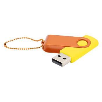 Флешка Designer To Go 2.0 USB 16Gb, желтый/оранжевый Флешка Designer To Go 2.0 USB 16Gb, желтый/оранжевый