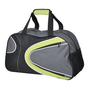 Сумка для спорта и отдыха "Fitness & Wellness", зеленый, 50х28х20 см, полиэстер, шелкография