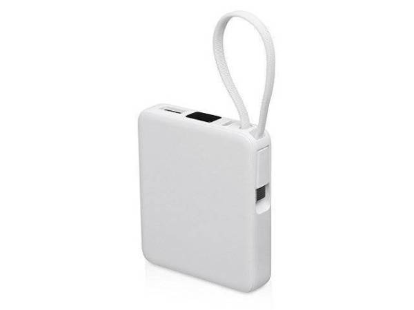 Внешний аккумулятор со встроенным кабелем USB-C «Дэнси», 5000 мАч