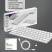 Беспроводная клавиатура Air Keyboard для MAC, Windows, 500 мАч, алюминий, белый, Deppa
