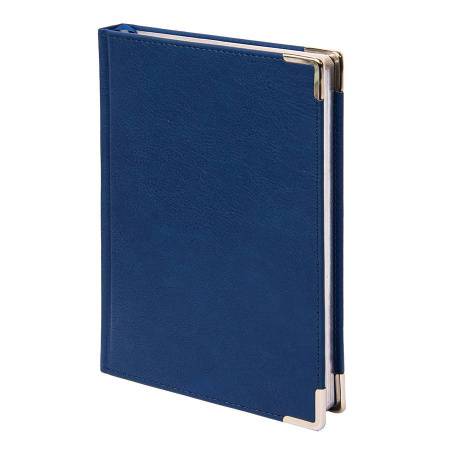 Ежедневник недатированный Kennedy, А5,  синий, белый блок