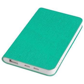 Универсальный аккумулятор "Provence" (5000mAh),зеленый,7,5х12,1х1,1см, искусственная кожа,пл Универсальный аккумулятор "Provence" (5000mAh),зеленый,7,5х12,1х1,1см, искусственная кожа,пл