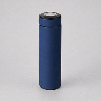 Вакуумный термос "Vacuum Flask C1", soft touch, 420мл, темно-синий