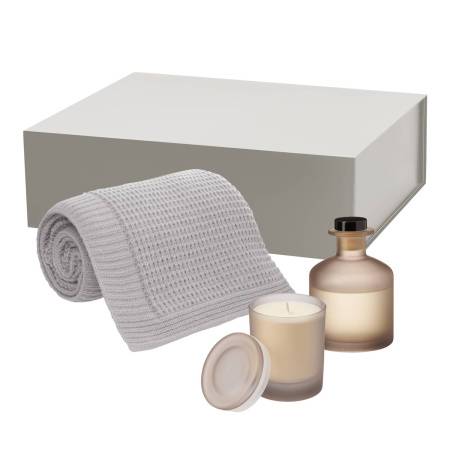 Подарочный набор Mizu, Fado, бежевый (свеча, диффузор