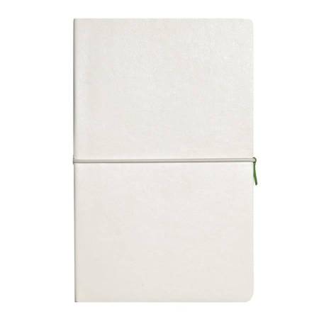 Бизнес-блокнот А5  "Franky" , зеленый/белый,  в линейку