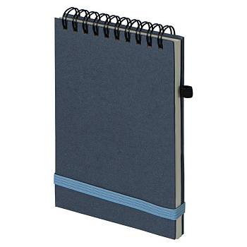 Блокнот на спирали MEMO PAD, размер 95х145 мм, синий, блок в клетку Блокнот на спирали MEMO PAD, размер 95х145 мм, синий, блок в клетку