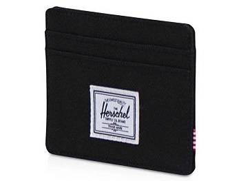Herschel Charlie держатель для карт с RFID-защитой из переработанного материала - сплошной черный Herschel Charlie держатель для карт с RFID-защитой из переработанного материала - сплошной черный