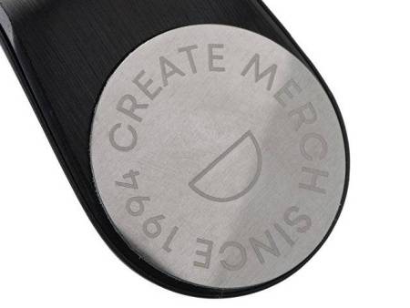 Магнитный держатель для телефона "Magrip", черный (гравировка)