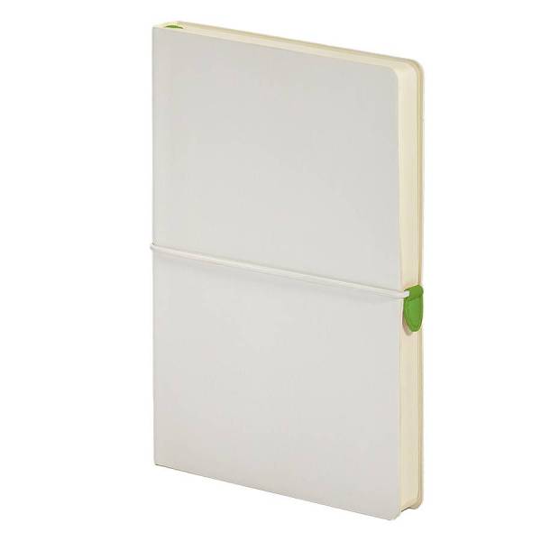 Бизнес-блокнот А5  "Franky" , зеленый/белый