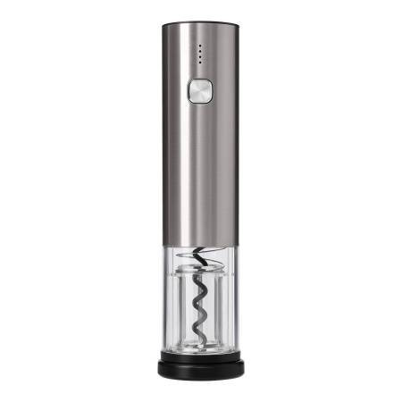 Набор для вина с электрическим штопором Vintaro, серебряный