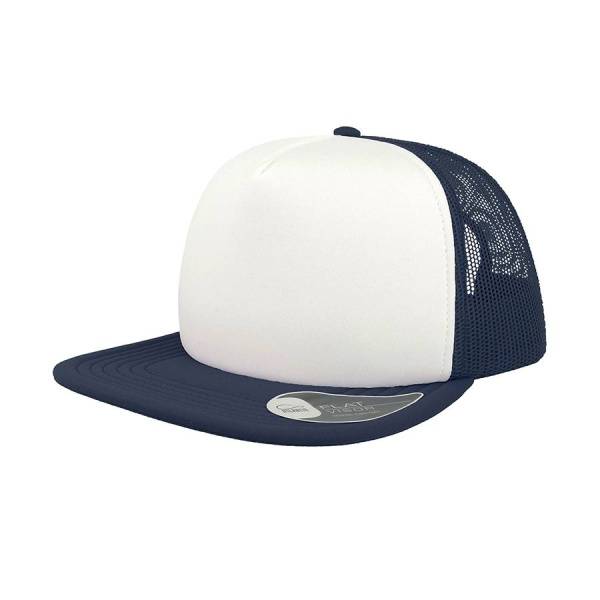 Бейсболка "SNAP 90S", 5 клиньев, пластиковая застежка, зеленый, белый, черный,100 %полиэстер