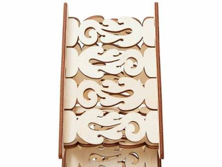 Шкатулка из фанеры в виде елки "Firytale" , серебристая