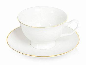 Чайная пара с золотой каймой, 200мл