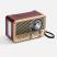 Bluetooth-колонка с радио Listenberg, коричневая