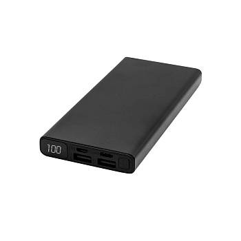 Внешний аккумулятор Höginn в металлическом корпусе, 10000mAh, черный Внешний аккумулятор Höginn в металлическом корпусе, 10000mAh, черный