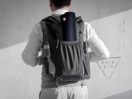 Легкий складывающийся рюкзак-мессенджер "Venturer Eco", черный