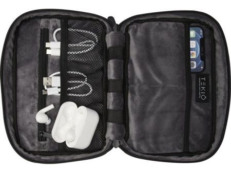 Сумка-органайзер Rise из материалов, переработанных согласно стандарту GRS - сплошной черный