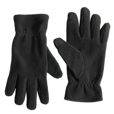 Перчатки флисовые сенсорные TRAIL, темно-серый,100% полиэстер