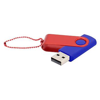 Флешка Designer To Go 2.0 USB 16Gb, синий/красный Флешка Designer To Go 2.0 USB 16Gb, синий/красный