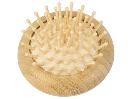 Расческа с зеркалом из бамбука "Daisy", натуральный