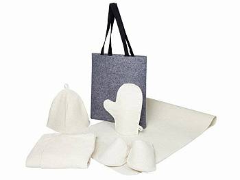 Банный набор с парео "Healing", женский, белый