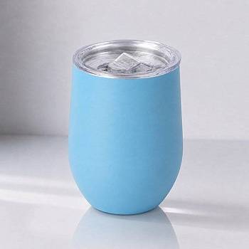 Термокружка Sense Gum, soft-touch, непротекаемая крышка, 370мл, крафтовая упаковка, голубой