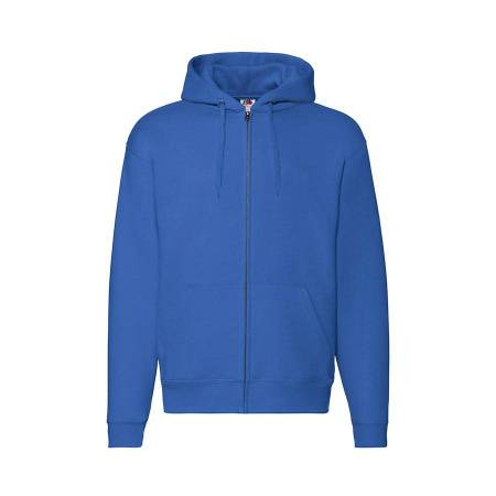 Толстовка "PREMIUM HOODED SWEAT JACKET", бордовый_L, 70% х/б, 30% п/э