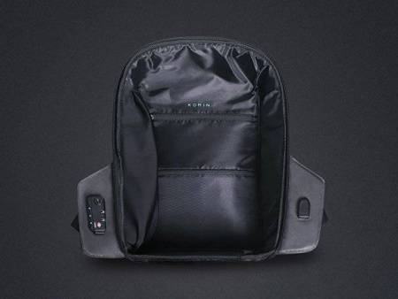 Водостойкий антикражный рюкзак Hipack для ноутбука 15.6", черный