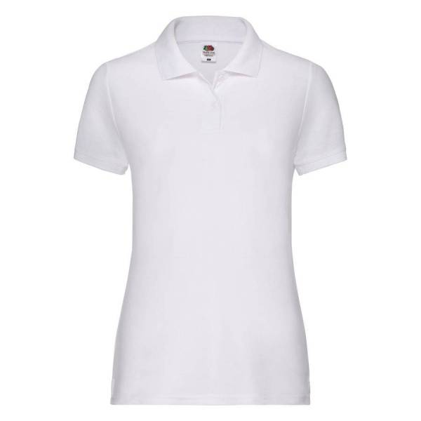 Поло "Lady-Fit 65/35 Polo", белый_XS, 65% п/э, 35% х/б