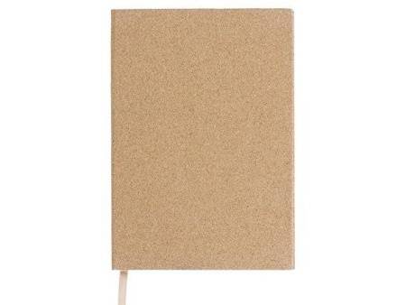 Блокнот из пробки А5 "Passiflora", твердая обложка, 80 листов 80 гр/м2 переработанной белой бумаги,
