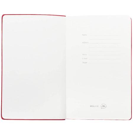 Бизнес-блокнот "URBAN", 130 ? 210 мм, красный,  мягкая обложка,  блок-линейка, тиснение