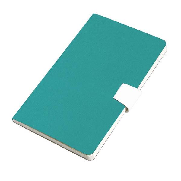 Ежедневник недатированный Candy, А5, бирюзовый, белый блок