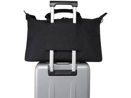 Спортивная сумка для ноутбука с диагональю экрана 15,6 дюйма Turner, изготовленная из переработанных материалов согласно стандарту GRS - сплошной черный