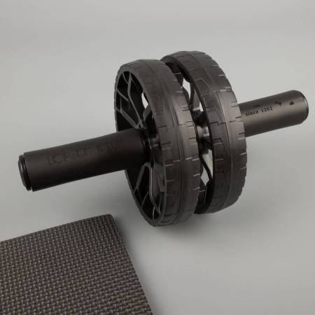Ролик для пресса с ковриком Presswork, черный