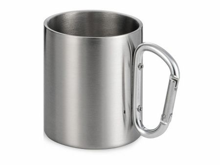 Кружка из стали с ручкой-карабином «Elbrus» Кружка из стали с ручкой-карабином «Elbrus»